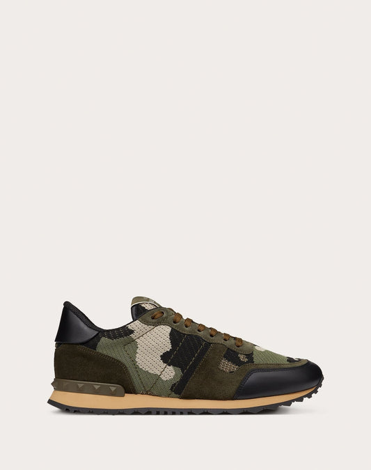 Mesh Fabric Camouflage Rockrunner Sneaker