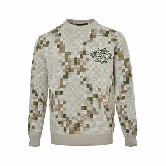 Mosaic Jacquard Signature Knit Sweater