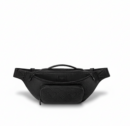 Rush Bumbag – Black Monogram Shadow Calfskin