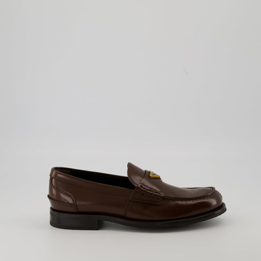 Brushed Leather Loafers