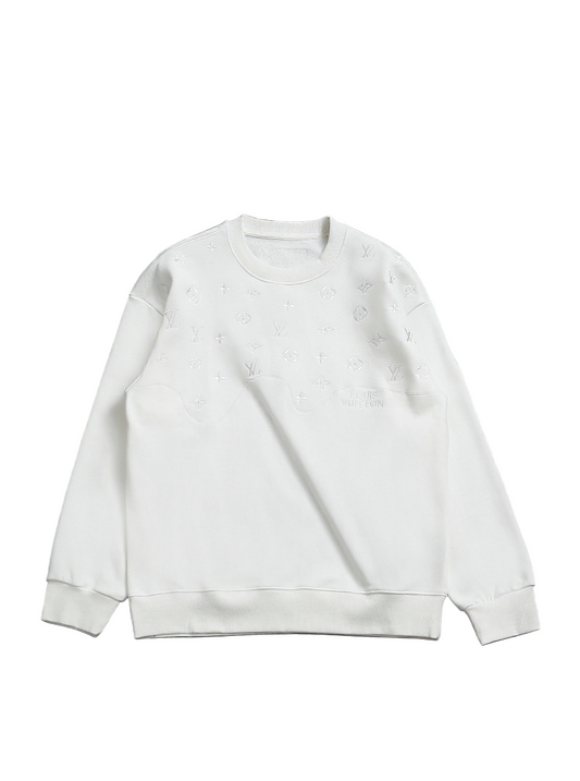 LV White Monogram Sweatshirt